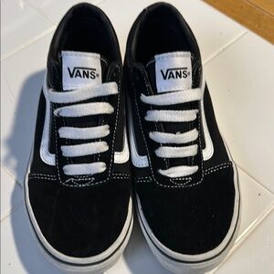 Vans Kids Black and White Sneakers